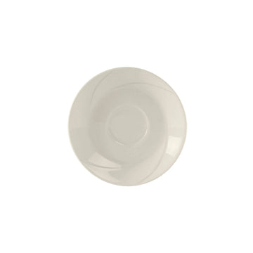 Tuxton ASU San Marino China Saucer, White, 36/Case - 6"