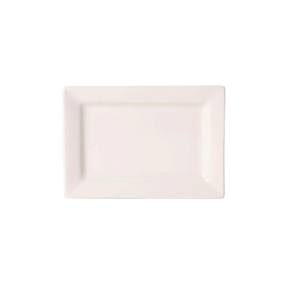 Tuxton Accessories Eggshell China Plate, 5 1/2" x 8", 12/Case - Ivory