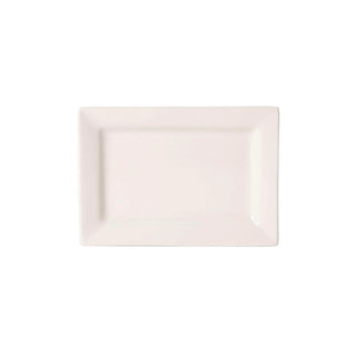 Tuxton Accessories Eggshell China Plate, 5 1/2" x 8", 12/Case - Ivory