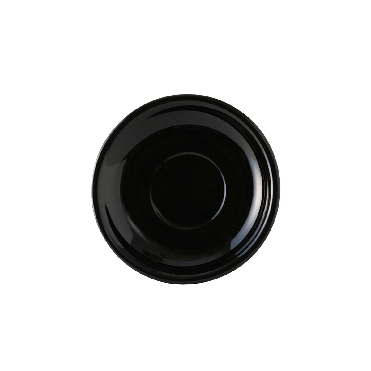 Tuxton China Saucer, 6 3/4" Diameter, 24/Case - Cappuccino Black