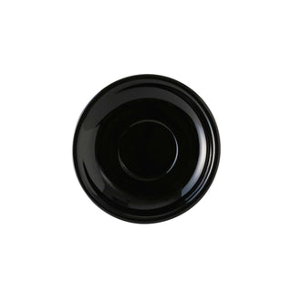 Tuxton China Saucer, 6 3/4" Diameter, 24/Case - Cappuccino Black