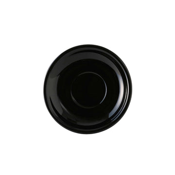 Tuxton China Saucer, 6 3/4" Diameter, 24/Case - Cappuccino Black