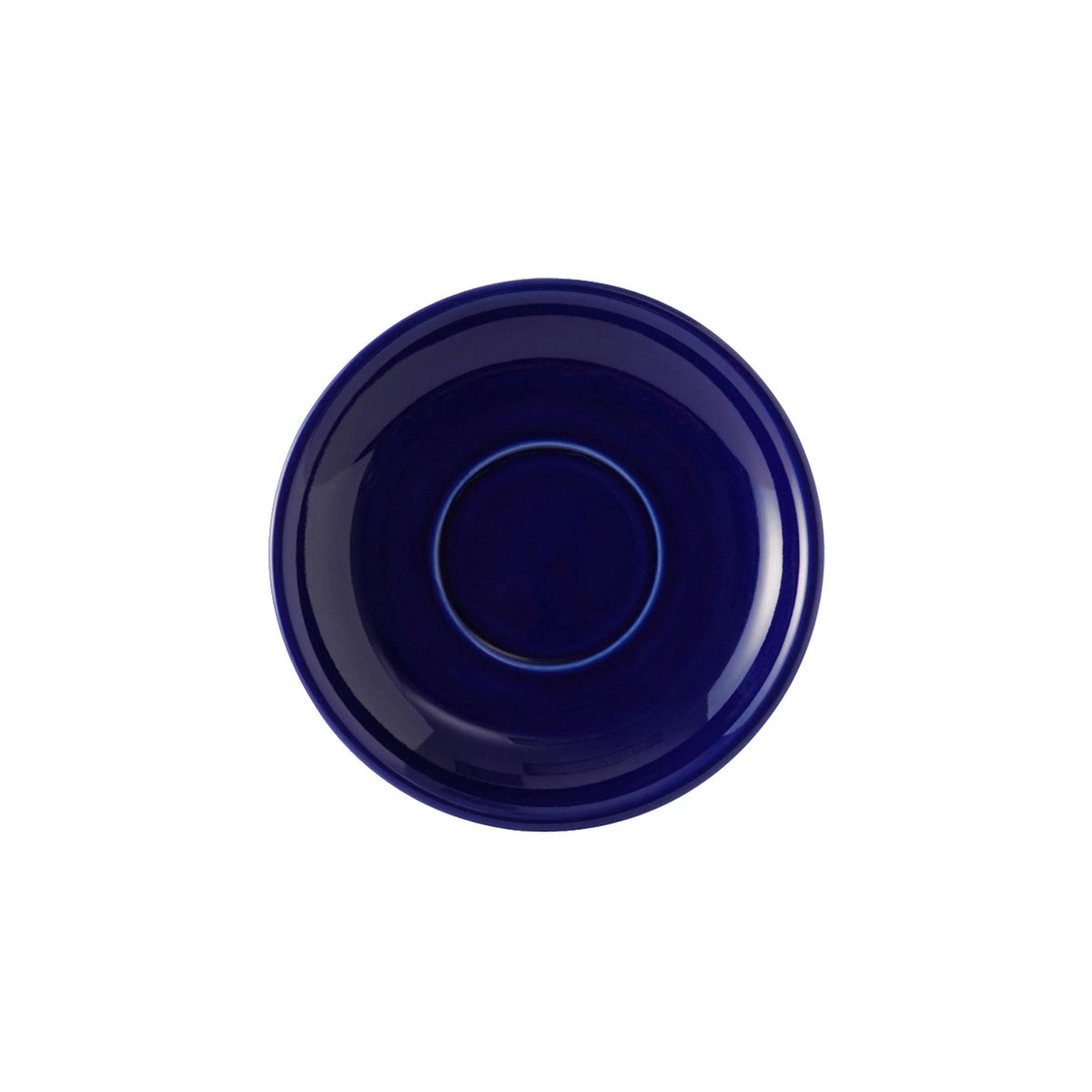 Tuxton China Saucer, 6 3/4" Diameter, 24/Case - Cappuccino Cobalt