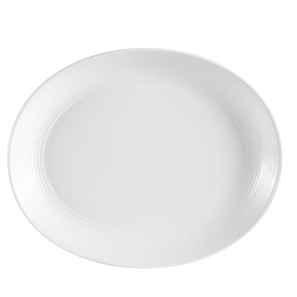 CAC China CBS-12C Cambridge Porcelain Platter, 8 1/2" x 10 1/2", 24/Case - Default Title