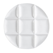 CAC China CMP Porcelain Tray, 1" High, 12/Case - Round