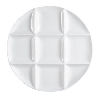 CAC China CMP Porcelain Tray, 1" High, 12/Case - Round