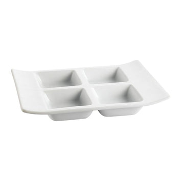 CAC China CN-4T8 Porcelain Tray, 4 oz., White, 24/Case - Default Title