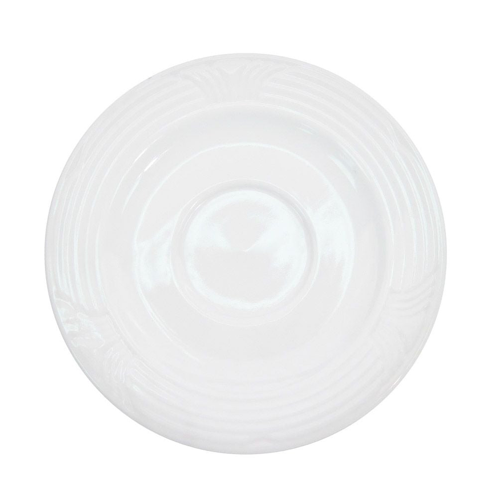 CAC China CRO-2 Corona Porcelain Saucer, 6" Diameter, 36/Case - Default Title
