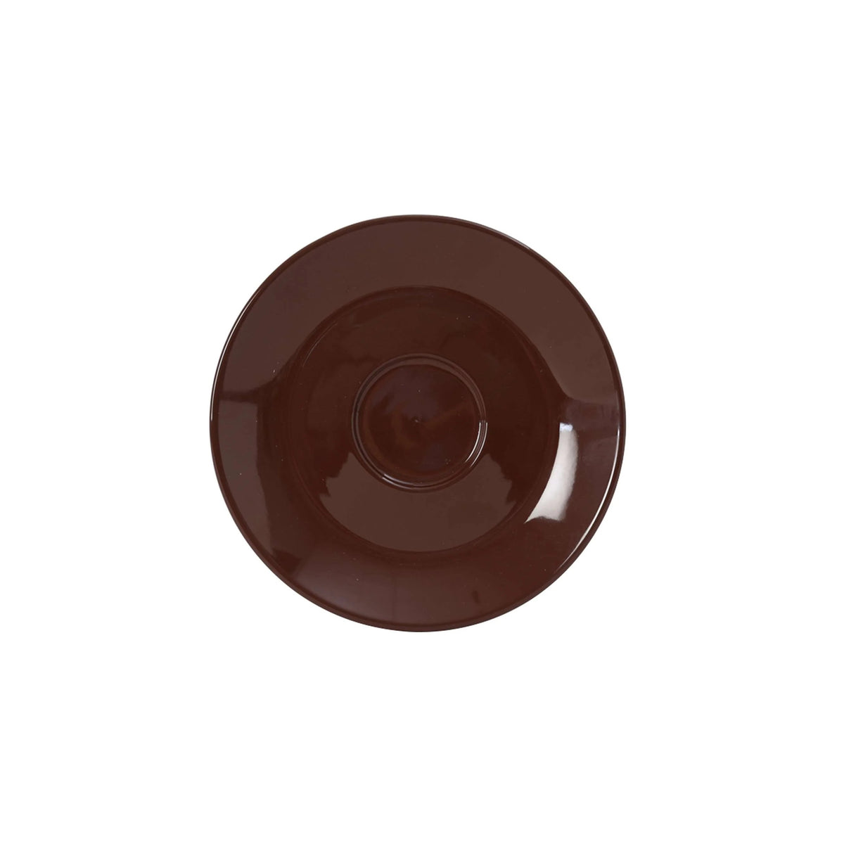 Tuxton China Saucer, 6 3/8" Diameter - Brown