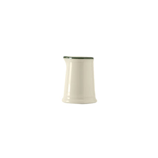 Tuxton China Creamer, 3.5 oz., 12/Case - Green Ivory