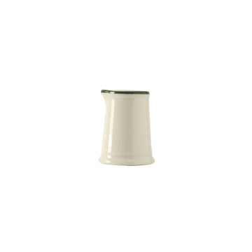 Tuxton China Creamer, 3.5 oz., 12/Case - Green Ivory