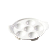 CAC China ESD-8 Escargot Dish, 7 1/4" x 8 1/2", White, 24/Case - Default Title