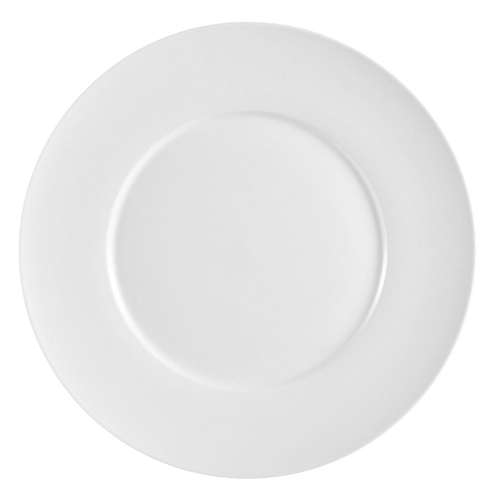 CAC China FDP Paris French Porcelain Plate, 1" High, 12/Case - 11"