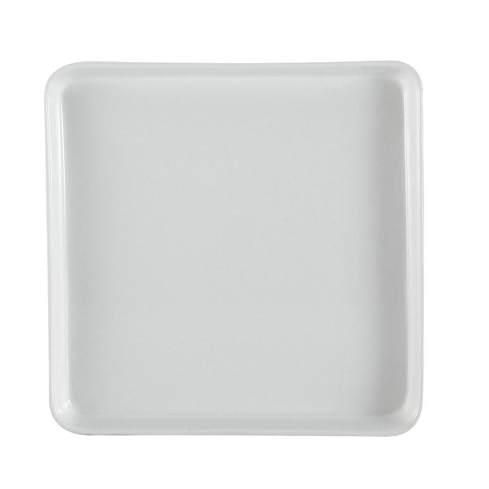 CAC China F-ST9 Fortune Porcelain Tray, 9 1/2" x 9 1/2", White, 24/Case - Default Title