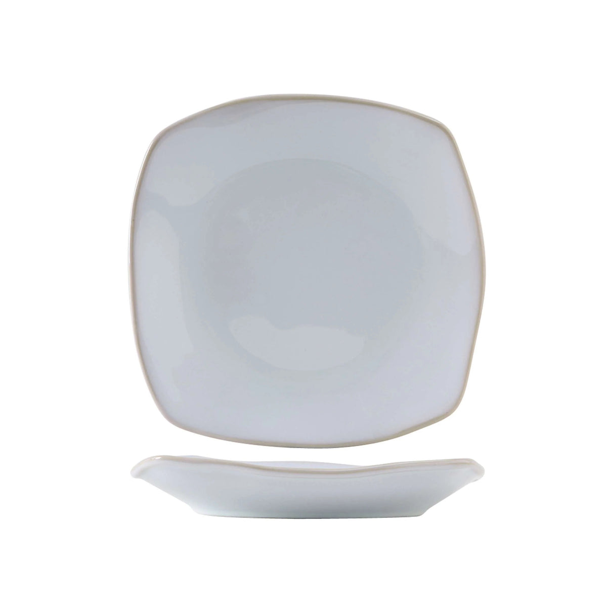 Tuxton TuxTrendz Artisan China Plate, 21 oz., 12/Case - White