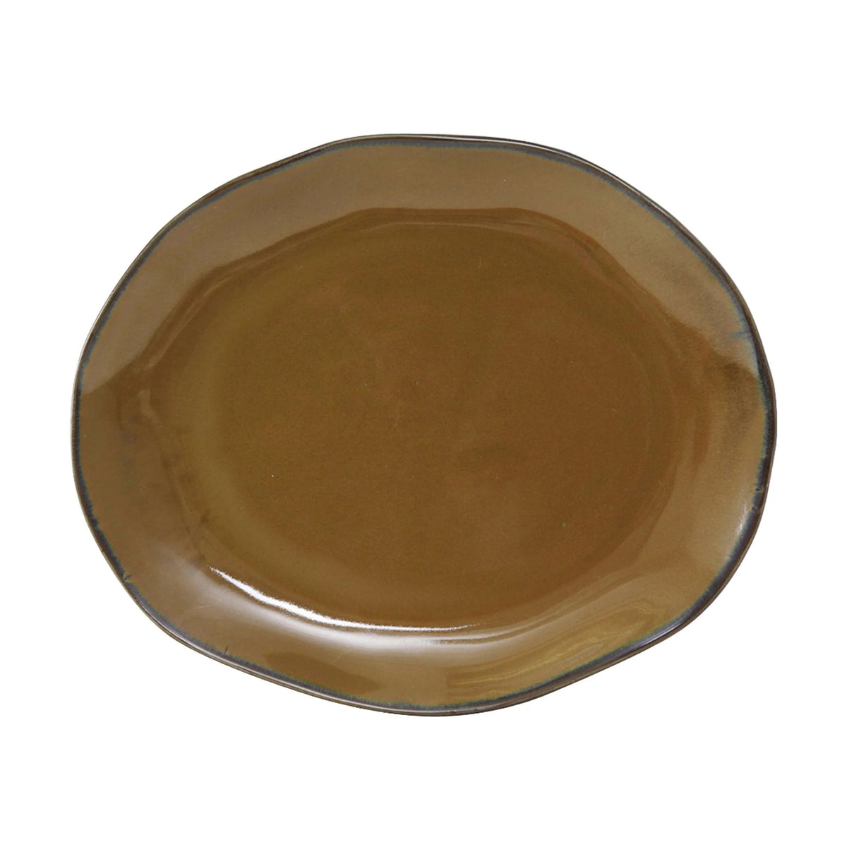 Tuxton TuxTrendz Artisan China Platter, 13 1/4" Long, 12/Case - Mojave