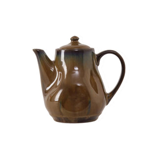 Tuxton TuxTrendz Artisan China Teapot, 17 oz., 12/Case - Brown