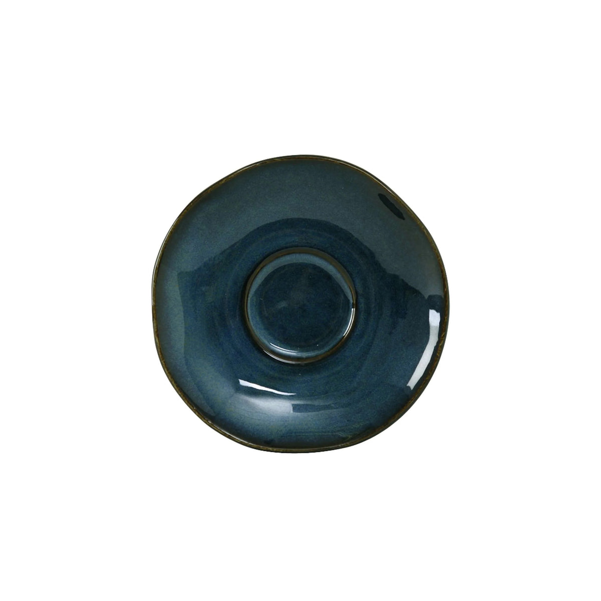 Tuxton TuxTrendz Artisan China Saucer, 6 3/8" Diameter, 24/Case - Night Sky