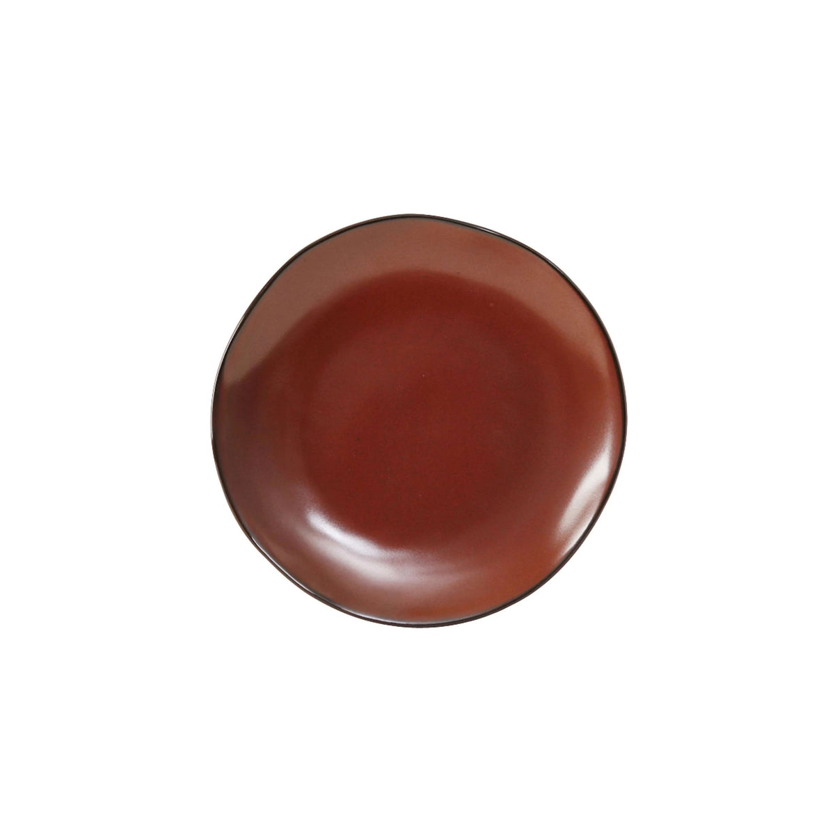 Tuxton TuxTrendz Artisan China Plate, 6 1/2" Diameter, 24/Case - Red Rock