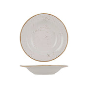 Tuxton TuxTrendz Artisan Geode China Soup Bowl, 9.5 oz., 24/Case - Brown White / Round