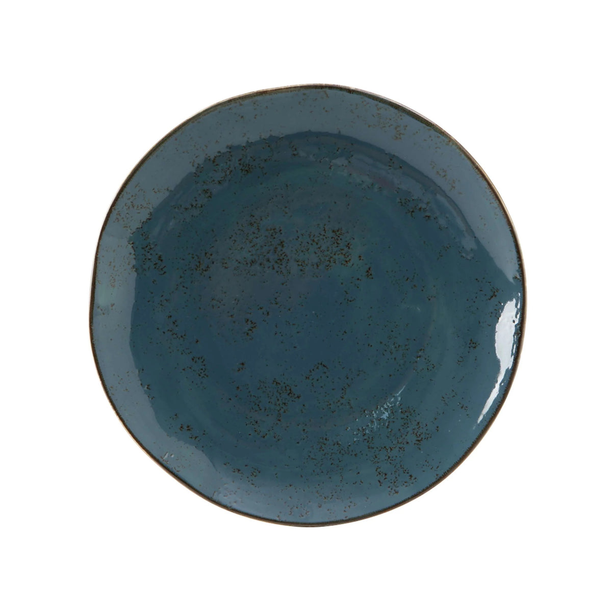 Tuxton TuxTrendz Artisan China Plate, 12/Case - Geode Azure