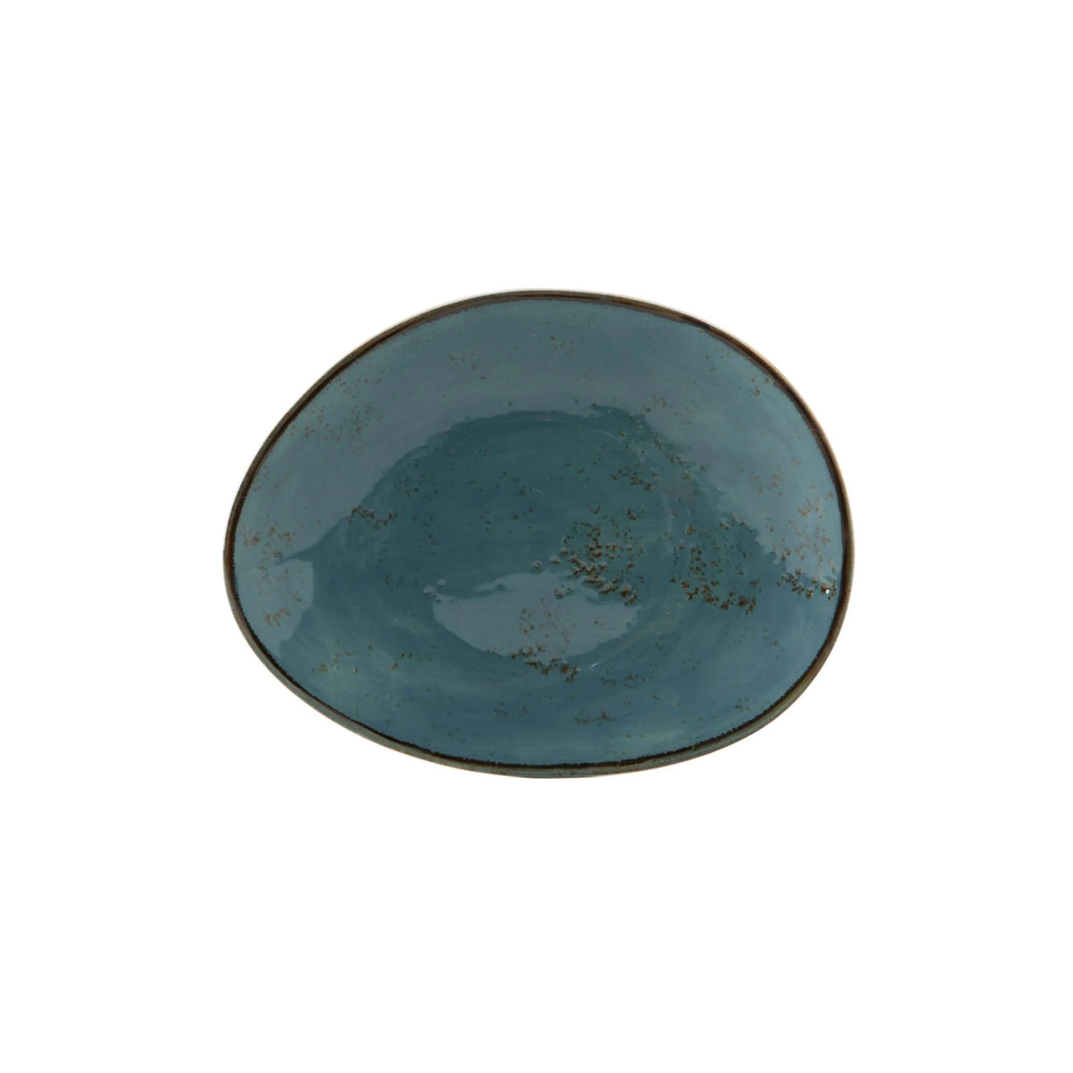 Tuxton TuxTrendz Artisan China Plate, 12/Case - Geode Azure x 6 7/8"