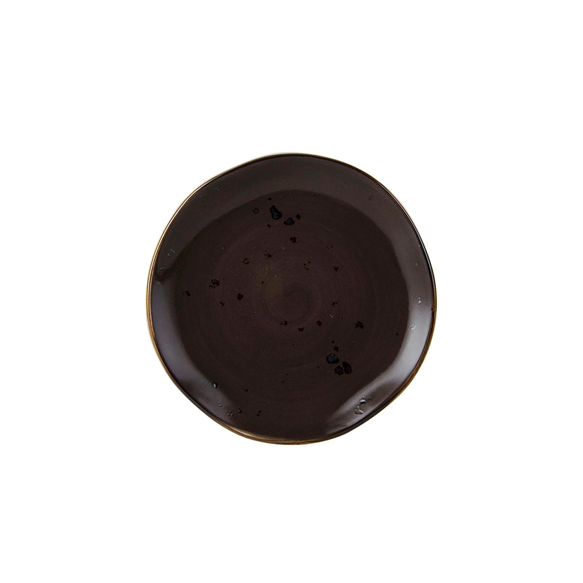 Tuxton TuxTrendz Artisan China Plate, 6 1/2" Diameter, 24/Case - Geode Mushroom