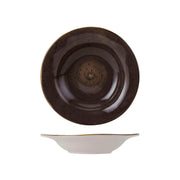 Tuxton TuxTrendz Artisan Geode China Soup Bowl, 9.5 oz., 24/Case - Brown / Round