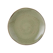 Tuxton TuxTrendz Artisan China Plate, 12/Case - Geode Olive