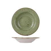 Tuxton TuxTrendz Artisan Geode China Soup Bowl, 9.5 oz., 24/Case - Green / Round