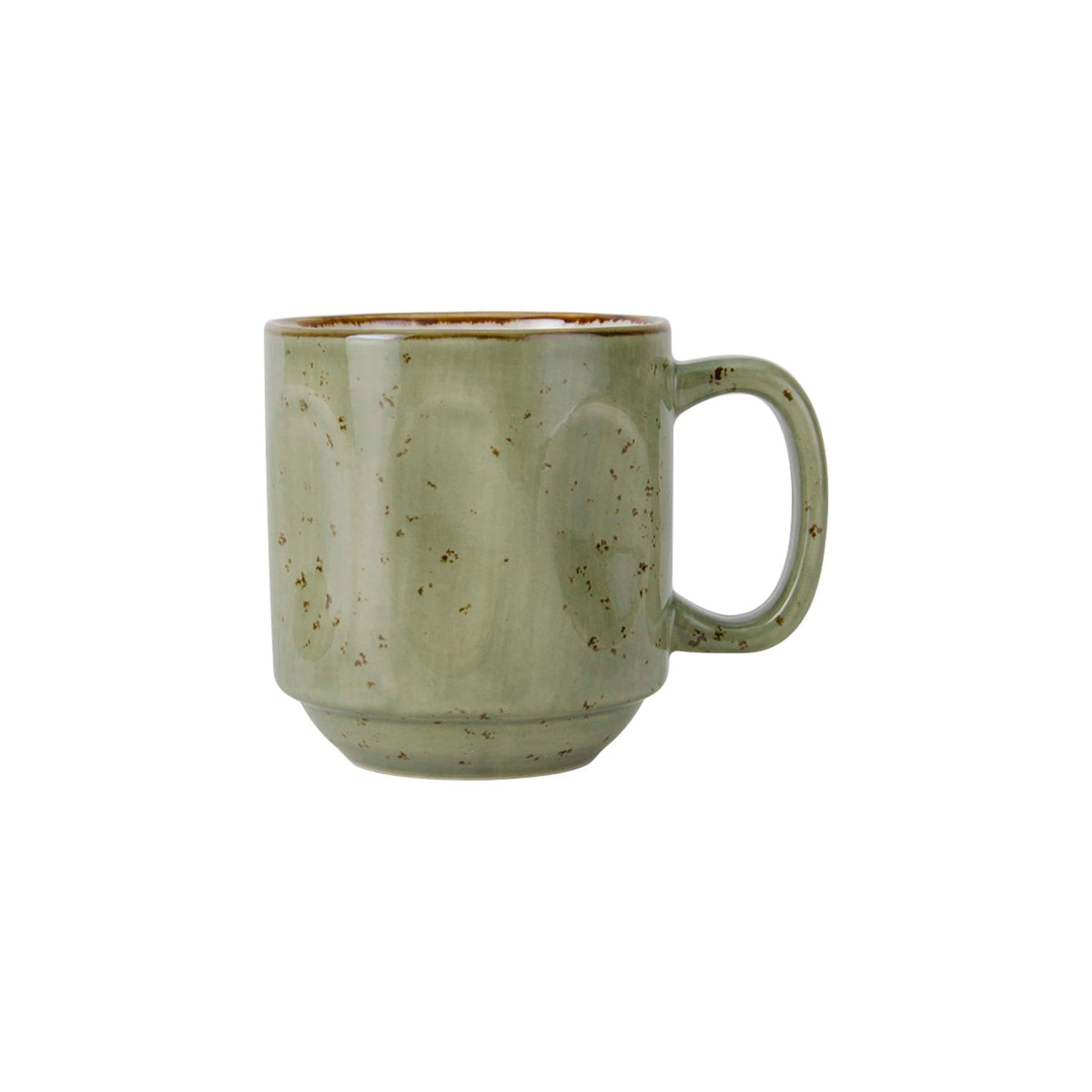 Tuxton TuxTrendz Artisan China Mug, 12 oz., 24/Case - Geode Olive