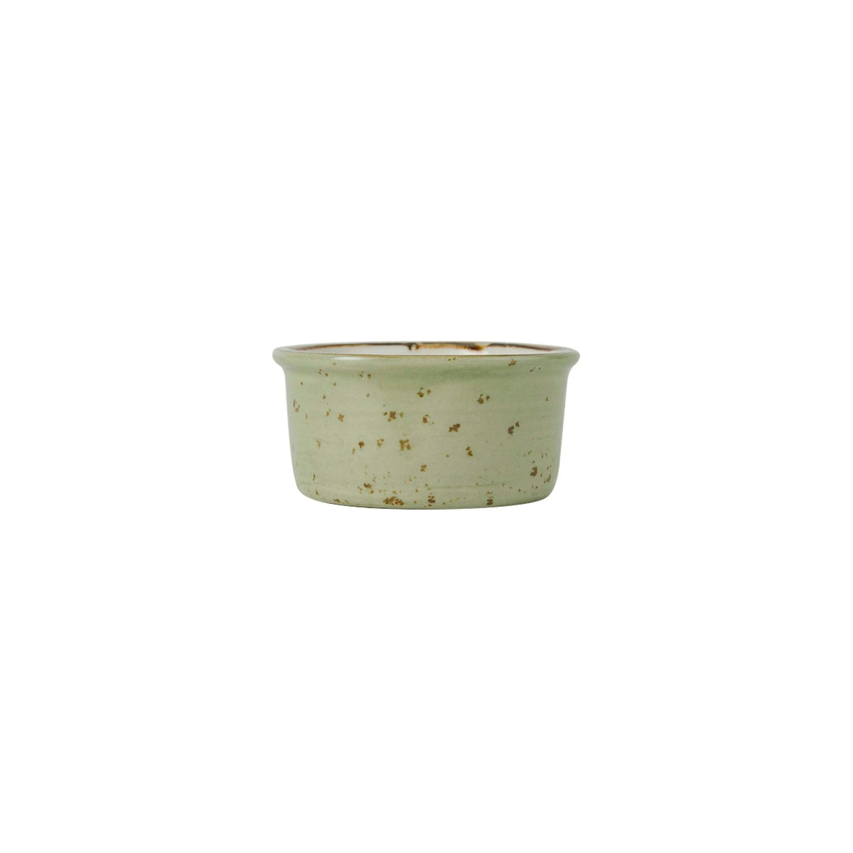 Tuxton TuxTrendz Artisan China Ramekin, 2.5 oz., 24/Case - Geode Olive