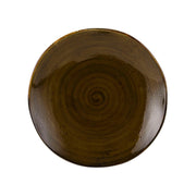 Tuxton TuxTrendz Artisan China Plate, 12/Case - Geode Walnut