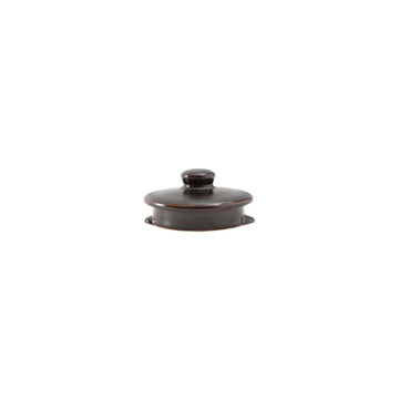 Tuxton China Pot Lid, 12/Case - Black