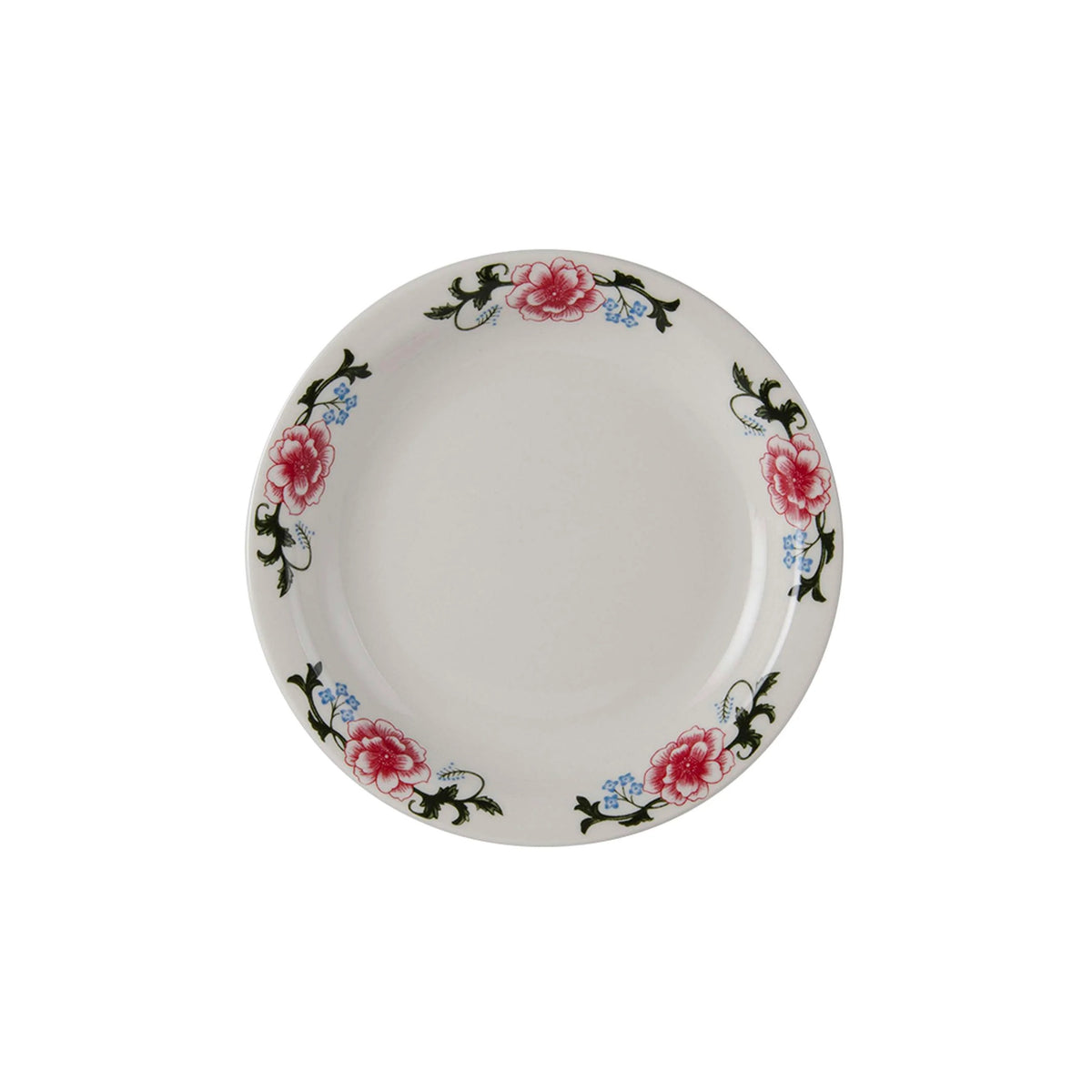 Tuxton LCA Western Rose China Plate, Multicolor - 7 1/4"