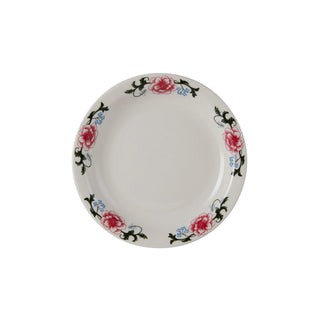 Tuxton LCA Western Rose China Plate, Multicolor - 7 1/4"