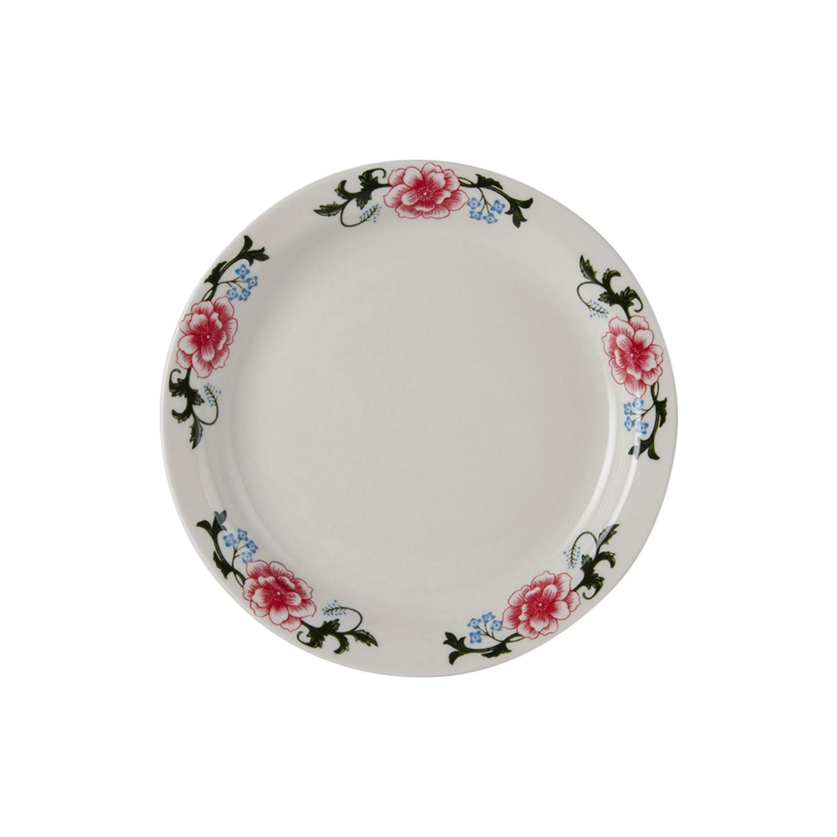 Tuxton LCA Western Rose China Plate, Multicolor - 9"