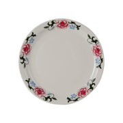 Tuxton LCA Western Rose China Plate, Multicolor - 10 1/2"