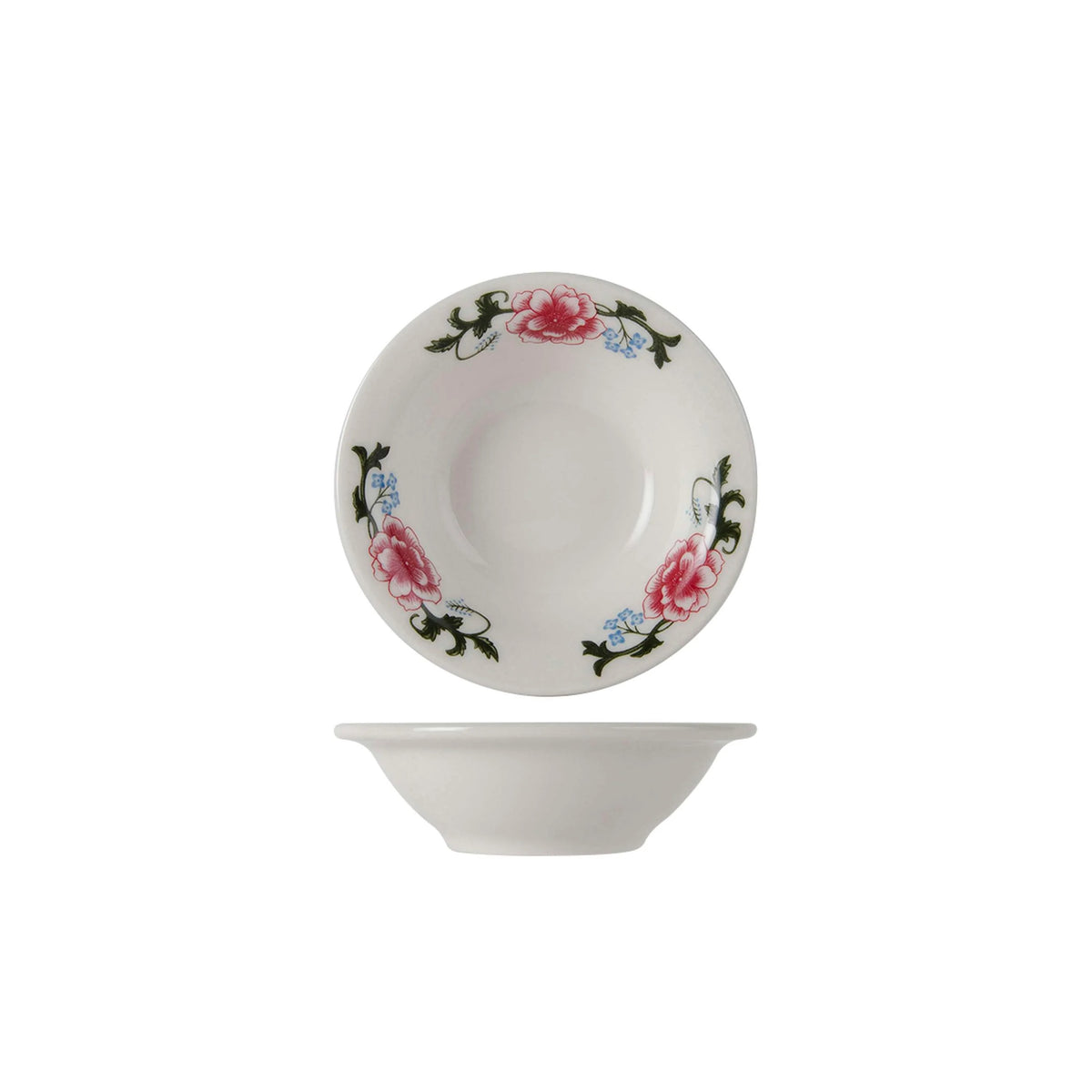 Tuxton LCD-045 Western Rose China Fruit Dish, 3.5 oz., Multicolor, 36/Case - Default Title