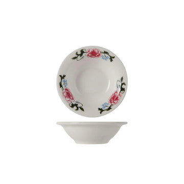 Tuxton LCD-045 Western Rose China Fruit Dish, 3.5 oz., Multicolor, 36/Case - Default Title