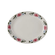 Tuxton LCH Western Rose China Platter, Multicolor - 11 3/8"