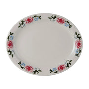 Tuxton LCH Western Rose China Platter, Multicolor - 13 3/4"