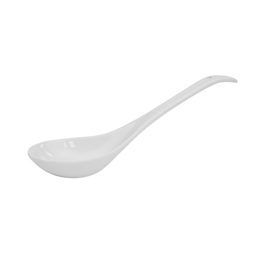 CAC China LN-SP10 Porcelain Soup Spoon, 4 oz., Bright White, 36/Case - Default Title