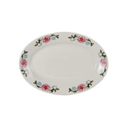 Tuxton LRH Western Rose China Platter, Multicolor - 10 5/8"