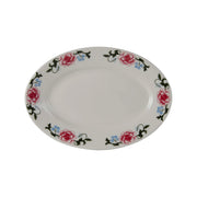 Tuxton LRH Western Rose China Platter, Multicolor - 11 5/8"