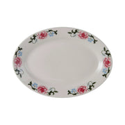 Tuxton LRH Western Rose China Platter, Multicolor - 12 5/8"