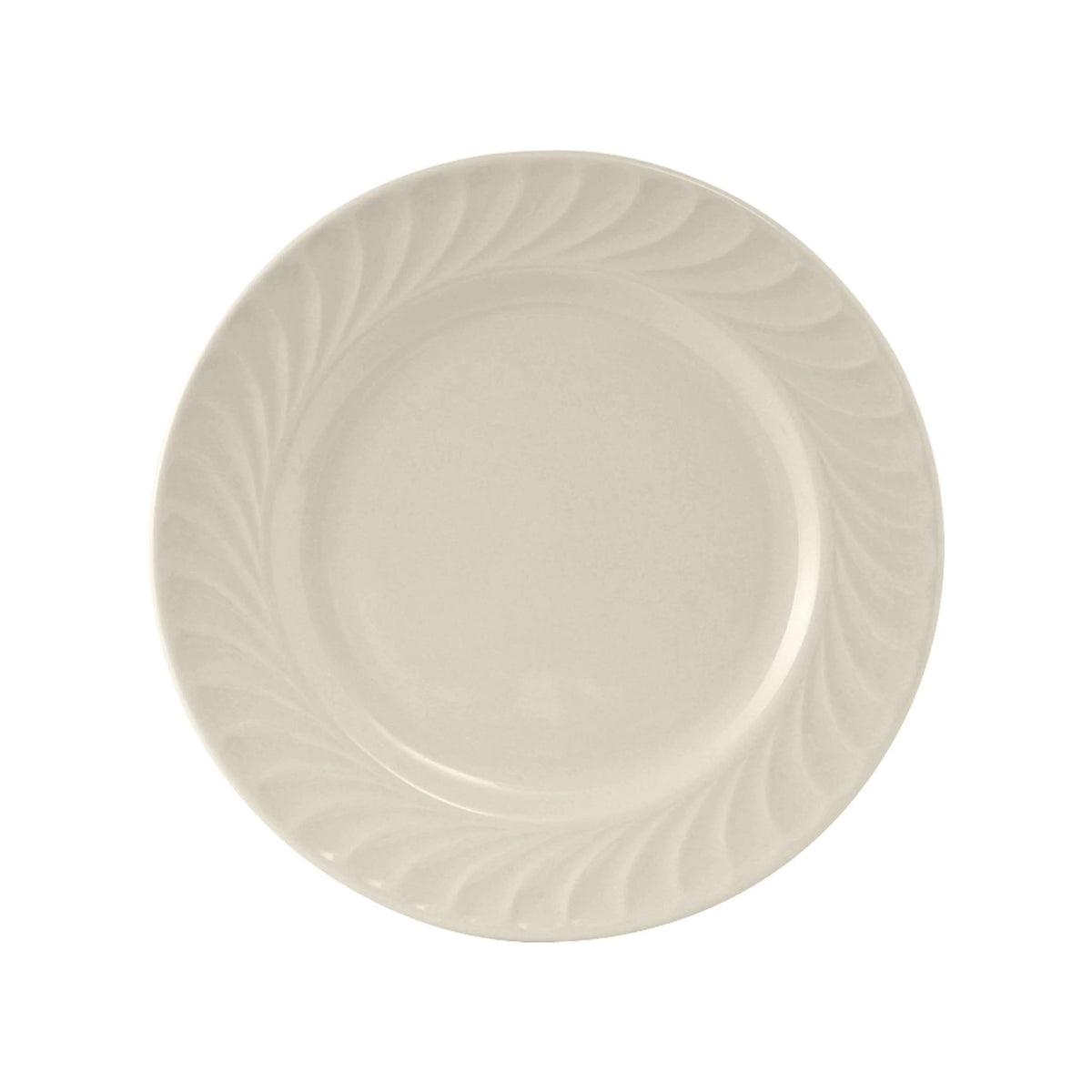 Tuxton MEA Meridian China Plate, Ivory - 12 1/2"