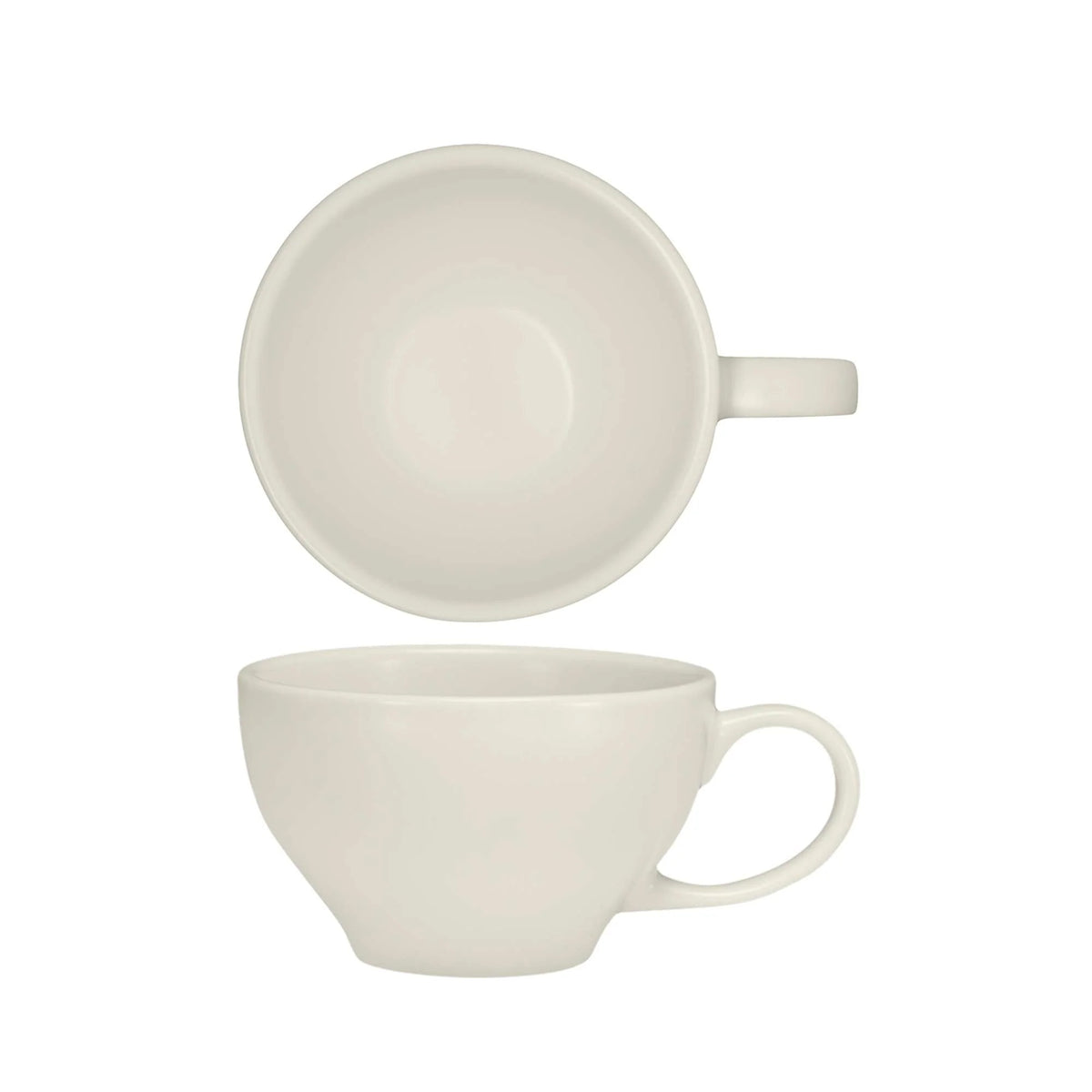 Tuxton MWF-130 TuxTrendz Malibu China Coffee Cup, 13 oz., White, 24/Case - Default Title