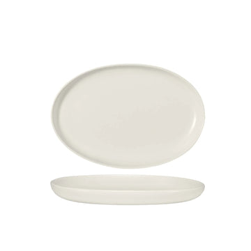 Tuxton MWH TuxTrendz Malibu China Platter, White, 12/Case - 10 1/2"