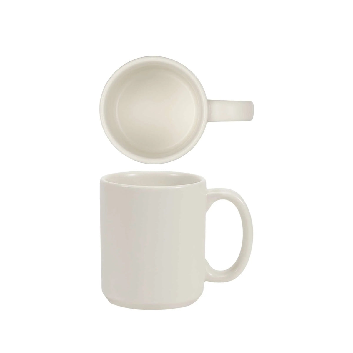 Tuxton MWM-1202 TuxTrendz Malibu China Coffee Mug, 12 oz., White, 24/Case - Default Title